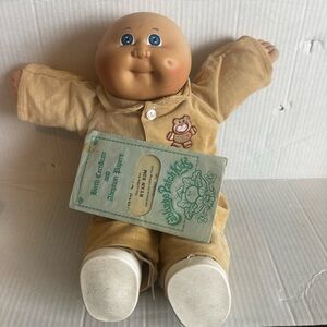 Cabbage Patch Kids Tan Doll with Embroidered Outfit